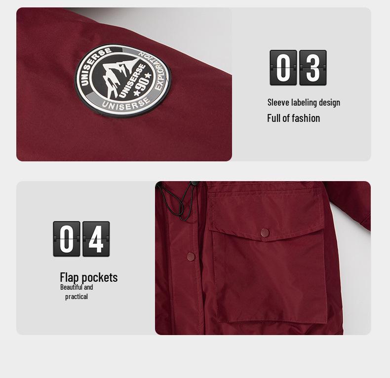 Girls' Fleece-Lined Cotton Parka - 2025 New Style