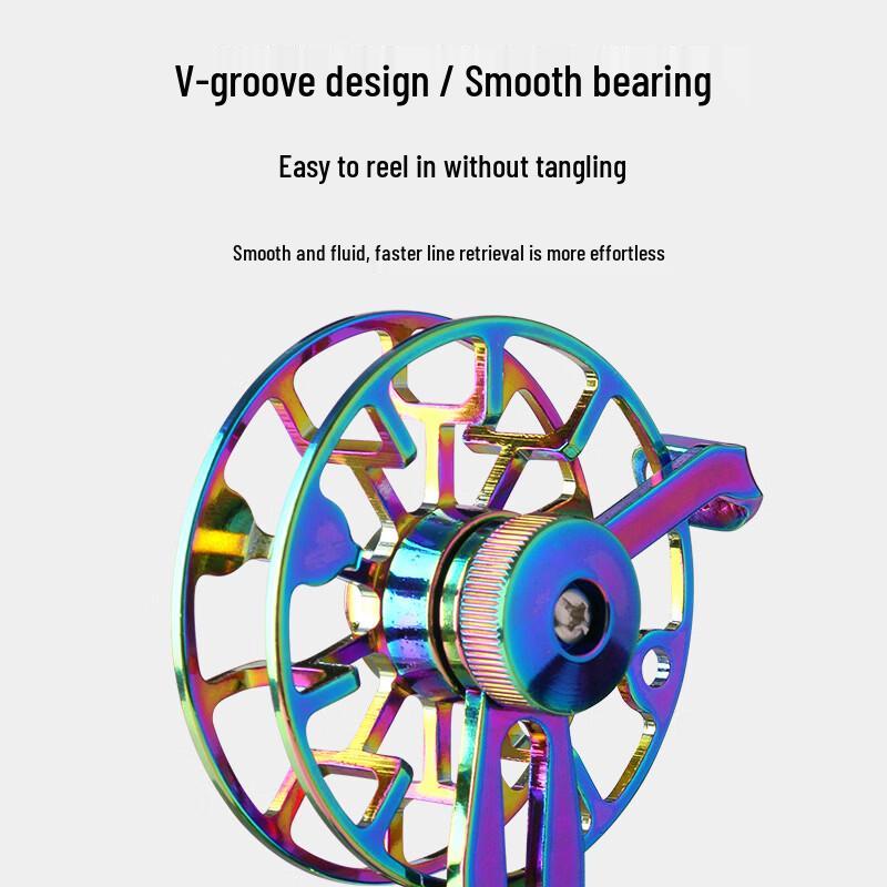 DeQu FD60 All-Metal Ice & Raft Fishing Reel