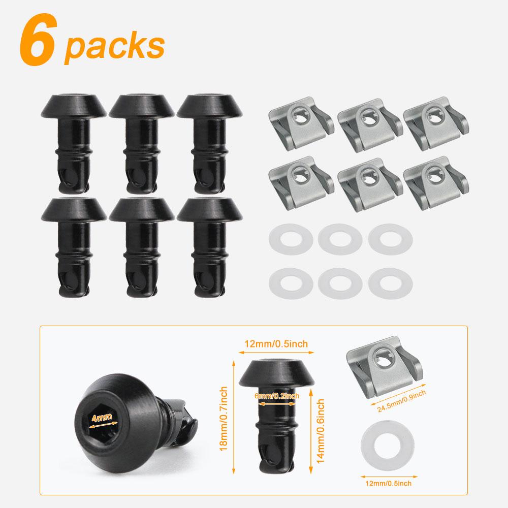 14MM 1/4 Quick Release Turn Race Fairing Fastener Universal Fit for Honda Yamaha Suzuki Kawasaki Ducati Aprilia Race Fairings