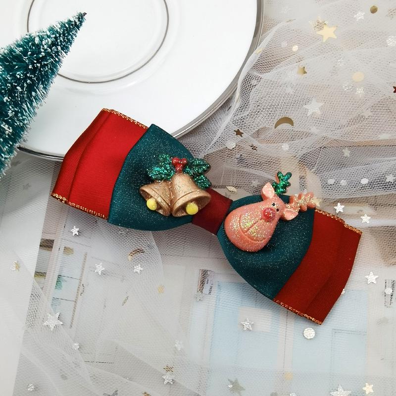 

Christmas Bow Hair Clip: Influencer Style Ponytail Accessory, Princess Headpiece, Floral Gift Jewelry for Women. Hair Tie