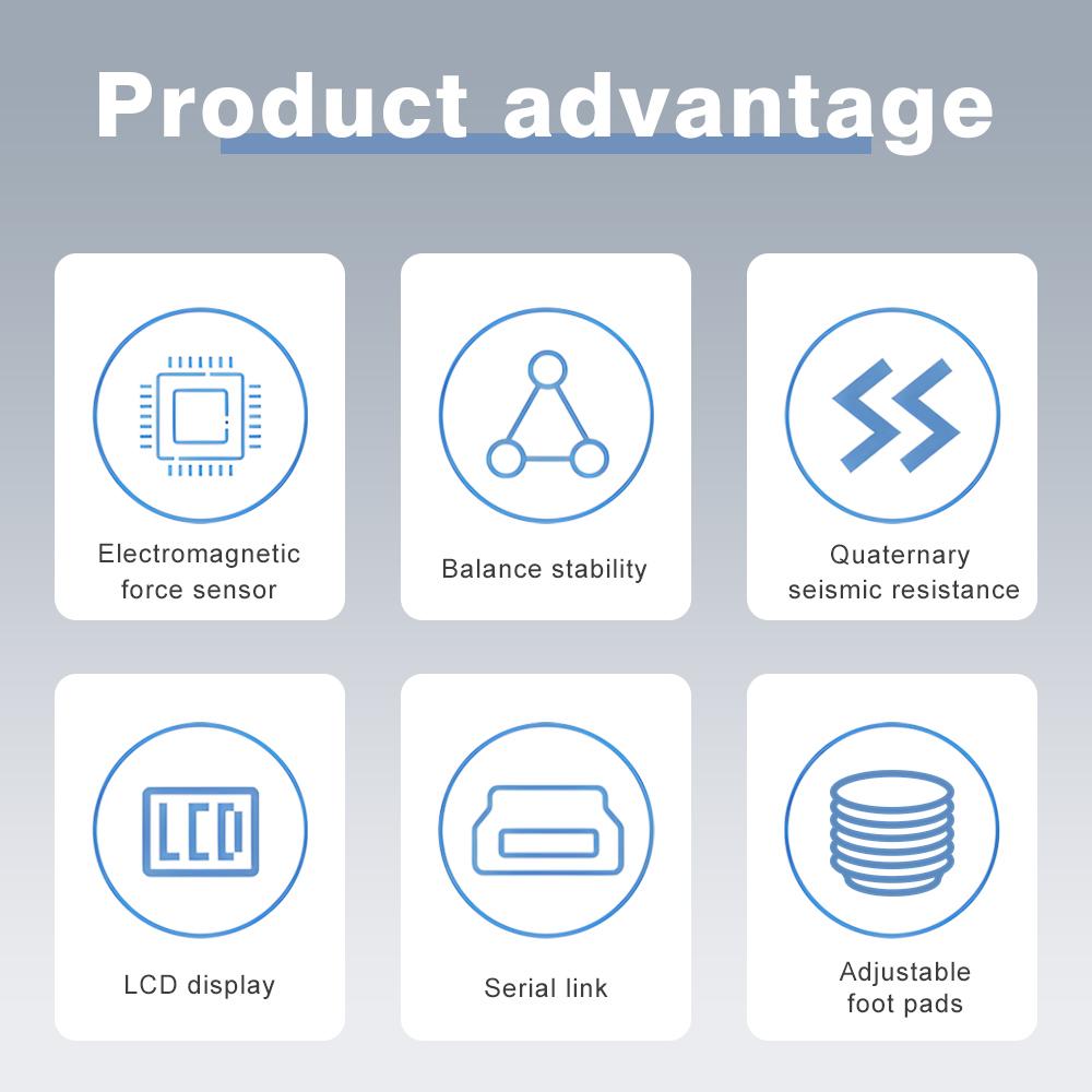 1KG 5KG 10KG  High Precision Balance Lab Analytical Balance Scale Kitchen Jewelry Electronic Weighing Scales with RS232 Port