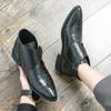 FashionAutumn Black Luxury Brand High Top Men Shoes Slip on Business Moccasins Italian Casual Men Leather Loafer Men Driving Shoes