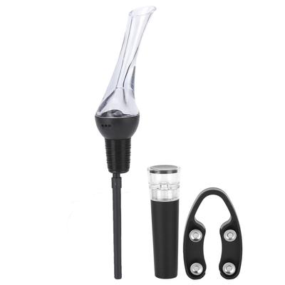 Set de 4 Piese Aerator și Pahar de Turnat Vin cu Dop Vidat Tăietor Folie Tub Pentru Bucătărie Acasă Bar Restaurant