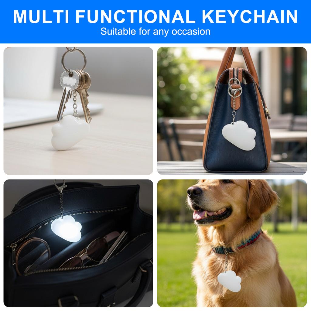 2-4Pcs Heart/Cats Paw Shape Handbag Light with Automatic Sensor Bag Hanging Night Light with Clip Handbag Touch Lamp for Gift