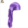 Male and Female Imitation Silk Long Tail Headscarf Hat Pirate Hat Hip Hop Headscarf Hat Silky Durag TJM-C