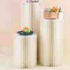 Glowing Foldable Paper Dessert Table for Wedding Celebration & Proposal; Unique Foldable Roman Column Path Guide