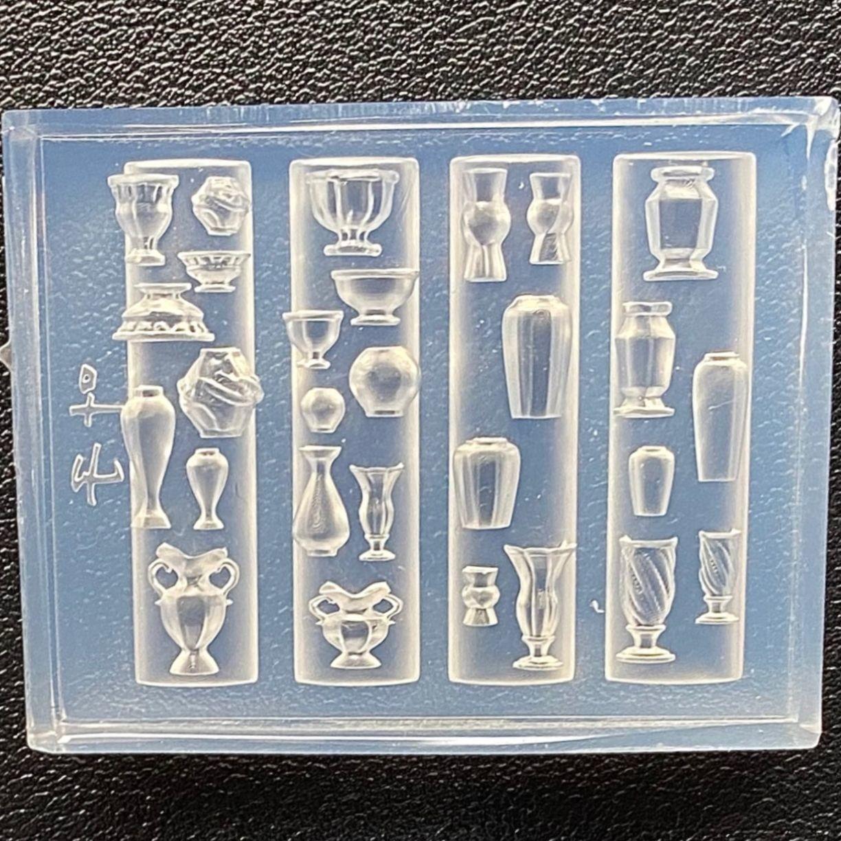 Сине-белая фарфоровая ваза в китайском стиле, ретро, силиконовая форма для 3D цветочной клумбы, маникюра