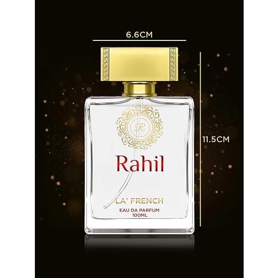 La' French Rahil Perfume For Men & Women |Premium Luxurious Scent | Blended With Oud, Musk And Vanilla | Perfume Gift Set 100 ml