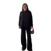 2025 Autumn European & American Women's Casual Knit Sweater and Loose Pants Two-Piece Set
