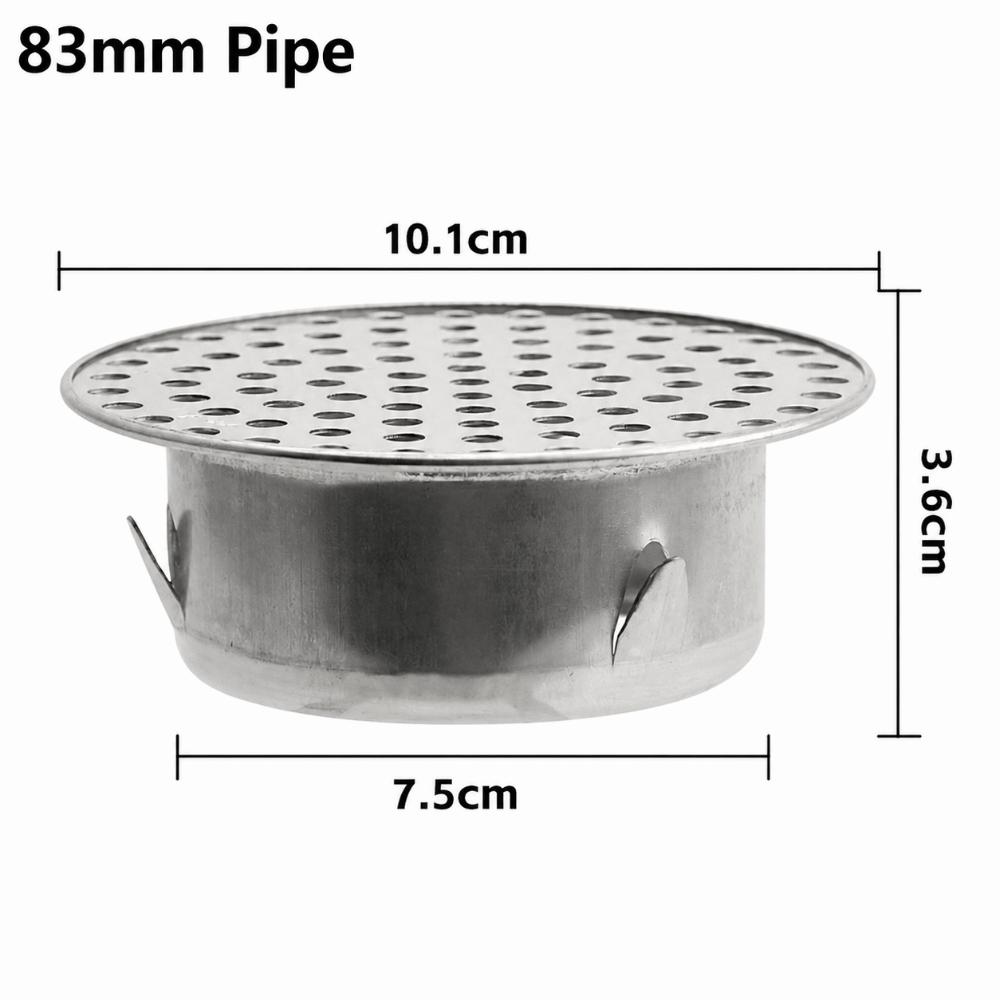 Round Hole Gutter Guard Net Anti-blocking SUS 304 Stainless Steel Anti Clogging Filter Secondary Drainage Vent