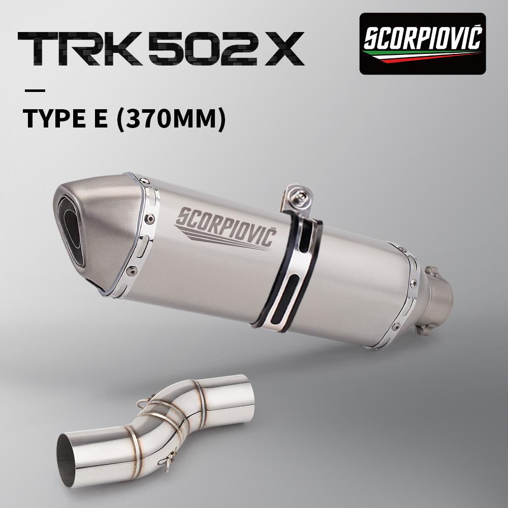 Exhaust System Suitable for Benelli TRK502X 502X and Series Motorcycles, Full System Mid-section Pipe from 2019-2020-202