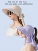 Womens Wide Brim Sun Hat With Ponytail Hole Korean Fashion Outdoor Beach Hat