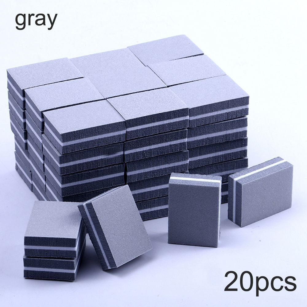 Strips Manicure Tool Colorful Sponge Nail Sanding Buffer Mini Nail File Polishing Block Nail Polish