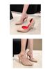 Large Size Red Bottom Stiletto High Heels, Pointed Toe, for Women and Transvestites (Size 34-44)