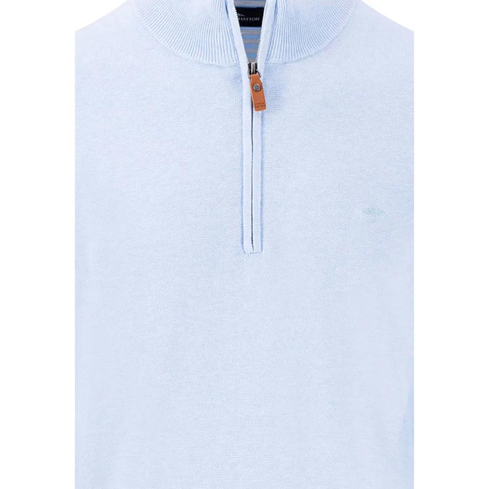 Fynch Hatton Half-Zip Sweater Air Cotton