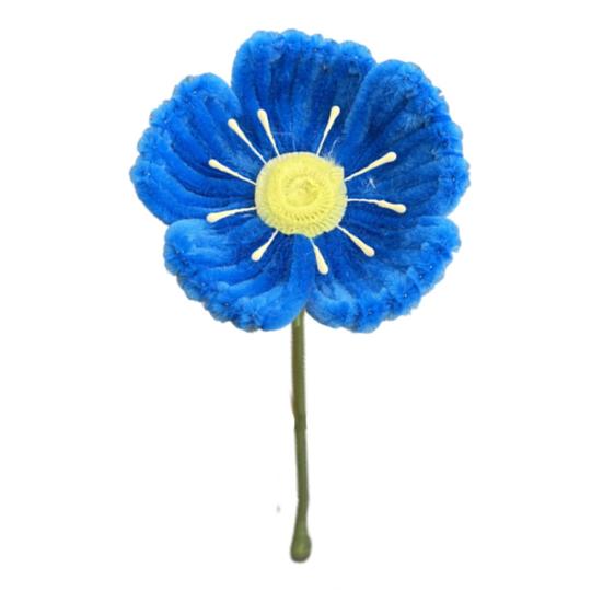 

Готовый Цветок из Синельной Проволоки Ручной Работы Стебель из Синели Искусственный Цветок Поделка Подарки для Женщин Мамы Жены День Святого Валентина День Рождения Свадьба Домашний Декор королевский синий