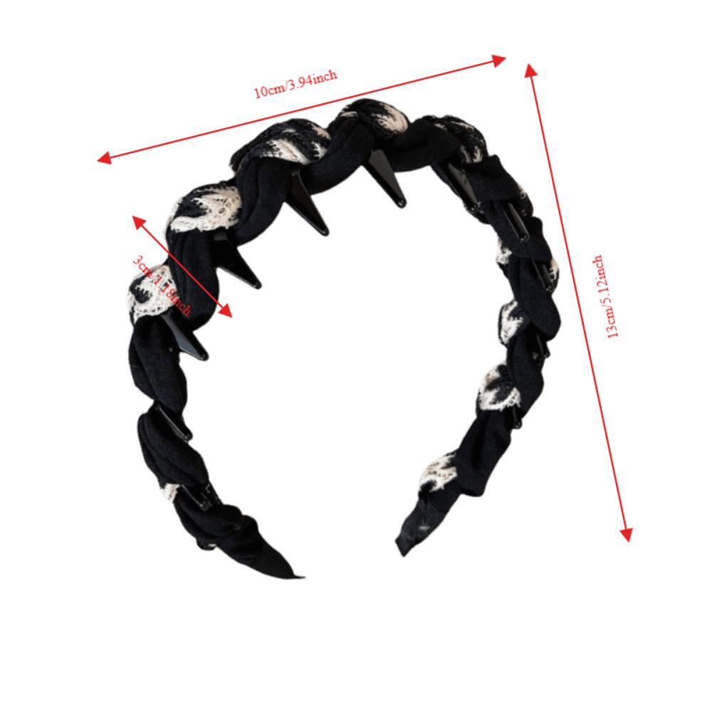 Toothed Comb Hair Comb Hairpin Non-Slip Headbands With Teeth Comb Headband  Daily Autumn Winter