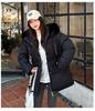 Women’s Midi Hooded Windproof Thicken Warm Winter Jacket With Big Fur Collar