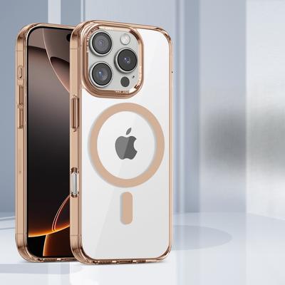 Vhodné pro pouzdro na telefon IPhone16promax, Ledová barva, Silná magnetická přitažlivost, Pouzdro pro bezdrátové nabíjení Apple 14/15, Vysoká průhlednost