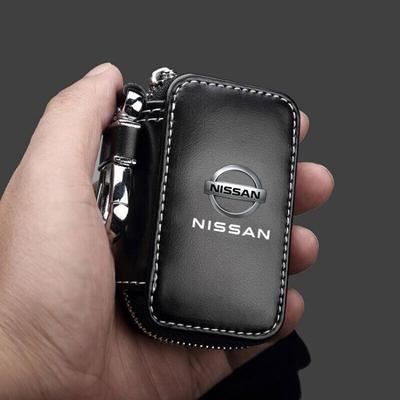 Leather Car Key Case Key Full Cover for X-Trail Qashqai Juke Leaf Micra NOTE Patrol Pulsar NISMO Car Accessories