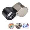 Folding 14X Optics Loupes Magnifying Glass Portable Magnifier Metal Microscope Pocket Magnifying Eye Glass Lens Present