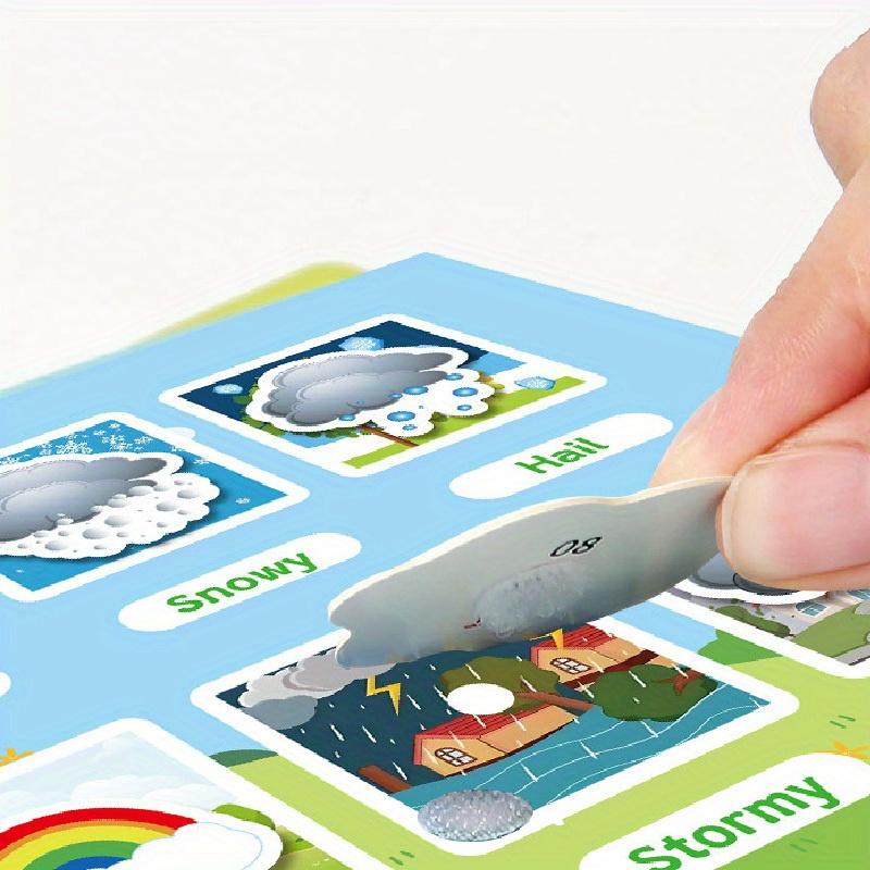 Interactive Educational Learning Stickers |Suitable for Children Aged 3-6 |Early Alphabet and Vocabulary with Animal Illustrations and Letter Learning