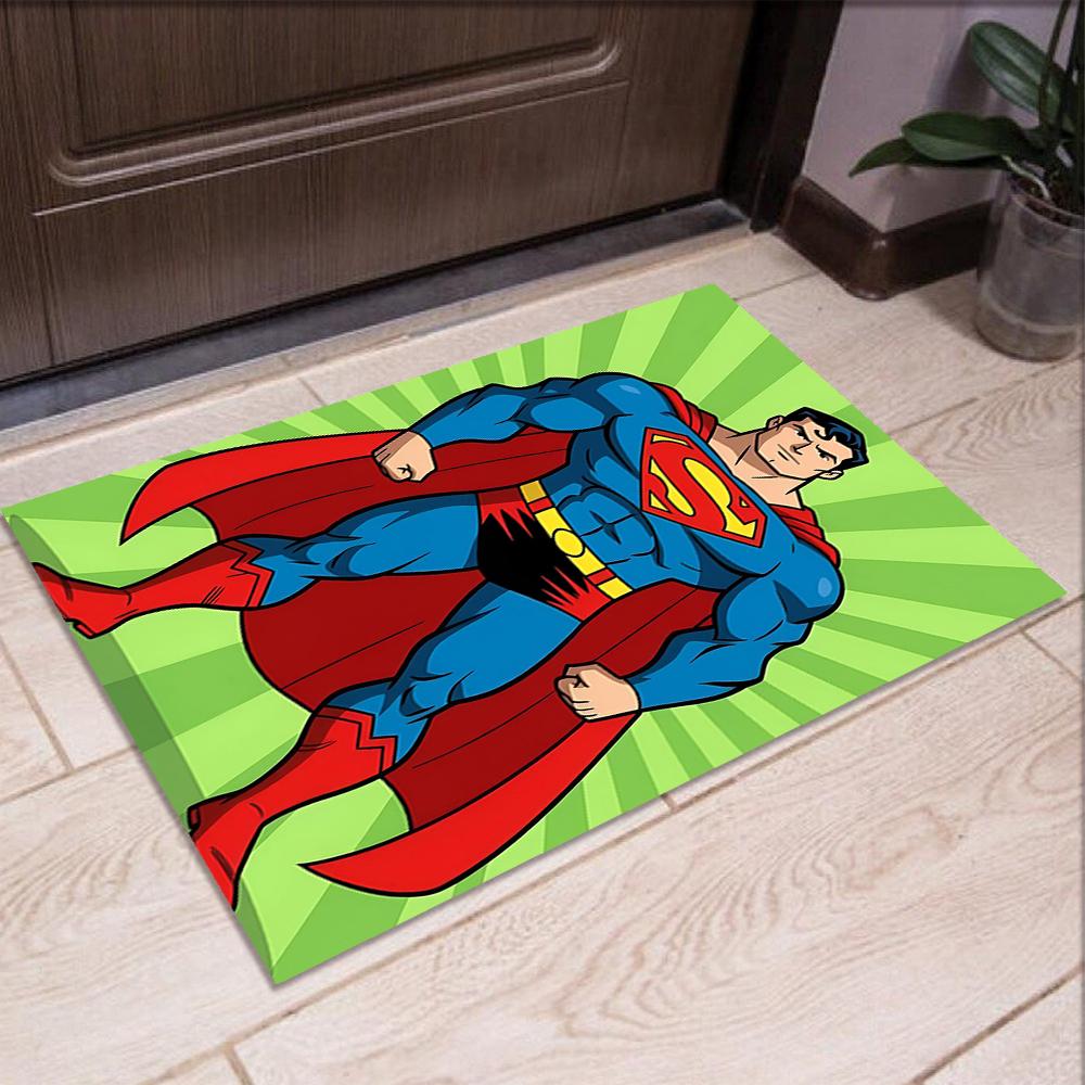 SUPERMAN Printed Carpet Rug for Office Chair Living Room Bedroom Kitchen Room Decor Gifts