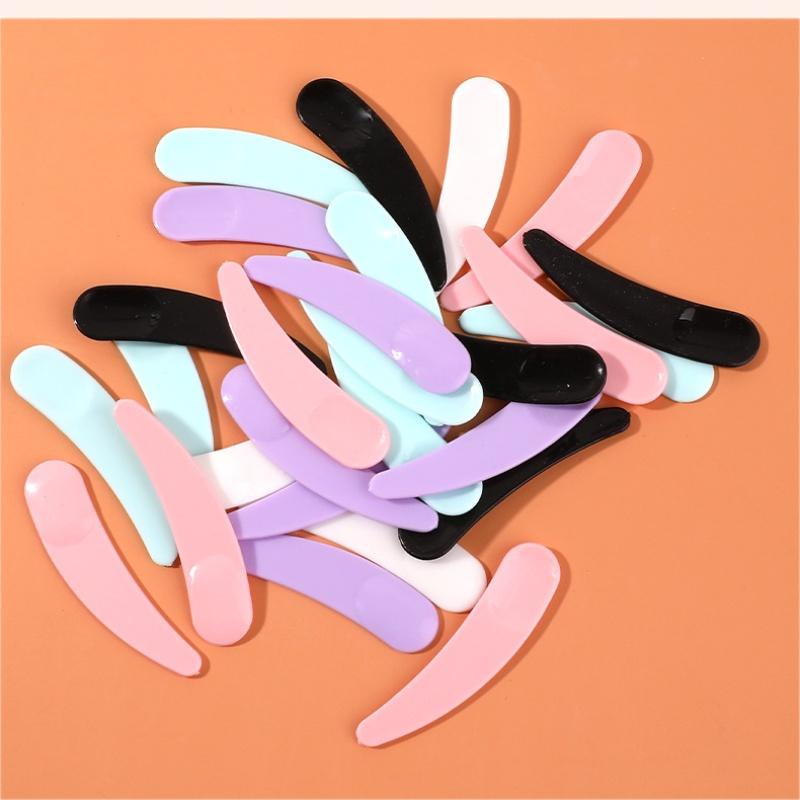 

J59(1)--- 25pcs/batch exquisite fashion crescent spoon face cream spoon mini cosmetic scraper mask cream spoon eye cream spoon