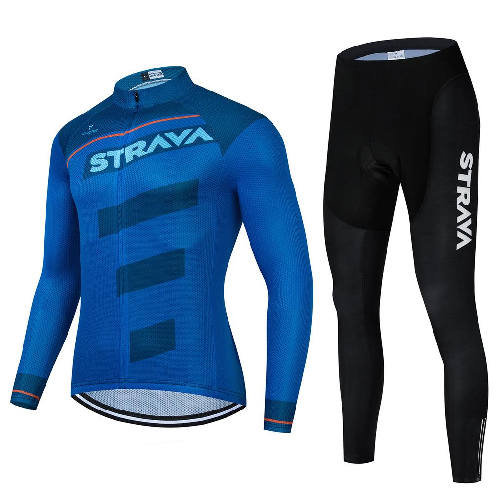 Autumn and Winter Long-sleeved S Cycling Suit, Men's and Women's Breathable Road Mountain Bike Suit