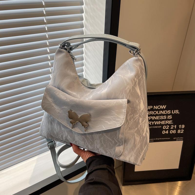 Large-capacity Commuter Soft Leather Backpack Women's New Fashion Shoulder Bag Casual Versatile Tote Bag