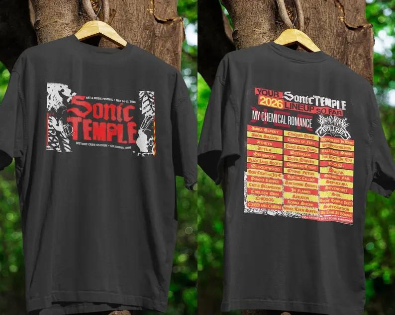 Sonic Temple 2026 Shirt | Art & Music Festival Merch | Columbus Ohio Rock Tour Unisex T-Shirt XXXXL
