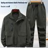 Unisex Camouflage Workwear Set: Durable, Heat-Resistant Cotton Thread for Outdoor, Welding, and Electrician Tasks