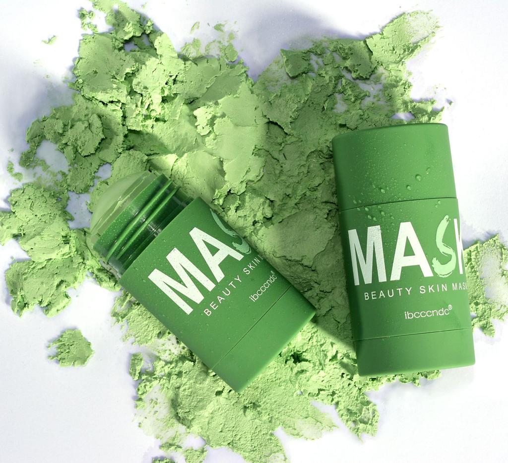 Green Tea Smear-on Solid Mask Cleans Dead Skin Improves Skin Condition Rejuvenates Skin Refreshes Facial Cleansing Mask