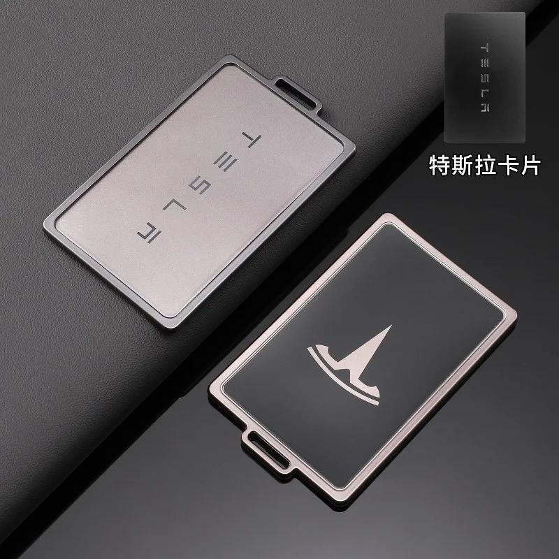 Samolepka na auto 2025 Nová Tesla Slitina zinku TPU Pouzdro na klíčovou kartu NFC do auta Chránič Držák Kryt Pro Tesla Model 3 Model Y Klíčenka