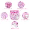 LittleForBig Adult Cloth Diaper Cover, Rabbit Circus Print, Lace and Bow, Adjustable Waist, 3-Layer Breathable Waterproof Leak-Proof, Washable, Pink M