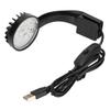 Fish Tank Clip Light 5W 5V 12 LEDs Blue White Light High Brightness Adjustable Angle USB Clamp Aquarium Light Black