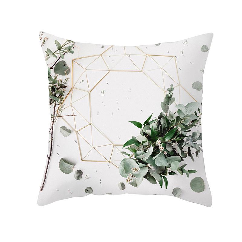 Jasne rośliny tropikalne Letnie artykuły domowe Shopee Dekoracja domu Poszewka na poduszkę z brzoskwiniowej skóry Poduszka