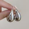European American French Golden Water Drop Earrings Women Niche Design High-end Cold Wind Unique Temperament Jewelry Gift
