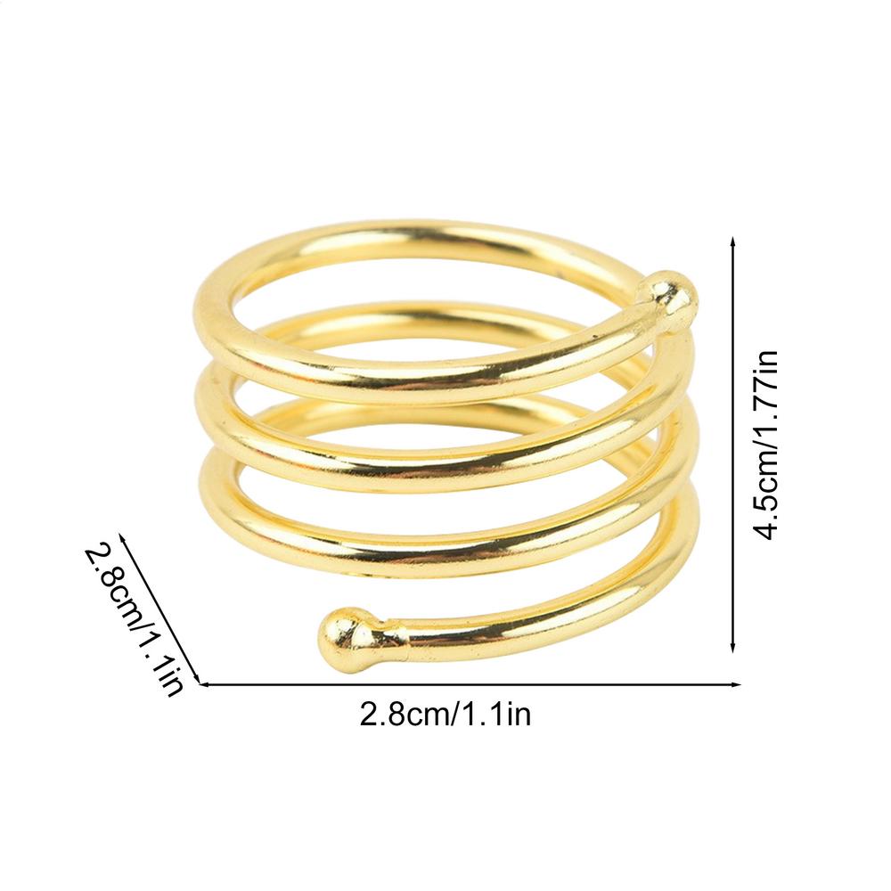 10PCS Metal Napkin Rings Modern Exquisite Napkins Holders For Easter Dinner Family Gatherings Wedding Banquets Table Decoration