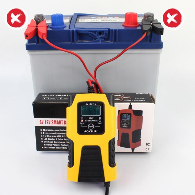 12V 6V Car Motorcycle Jump Starter Portable Maintainer Power Battery Charger