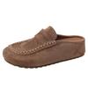 Frosted Comfortable Suede Bag Head Slippers Casual Muller Shoes Autumn and Winter Fashion Retro Style Lazy Girl Birkentow