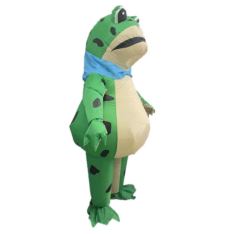Inflatable Frog Costume: Cartoon Cosplay Outfit & Performance Prop