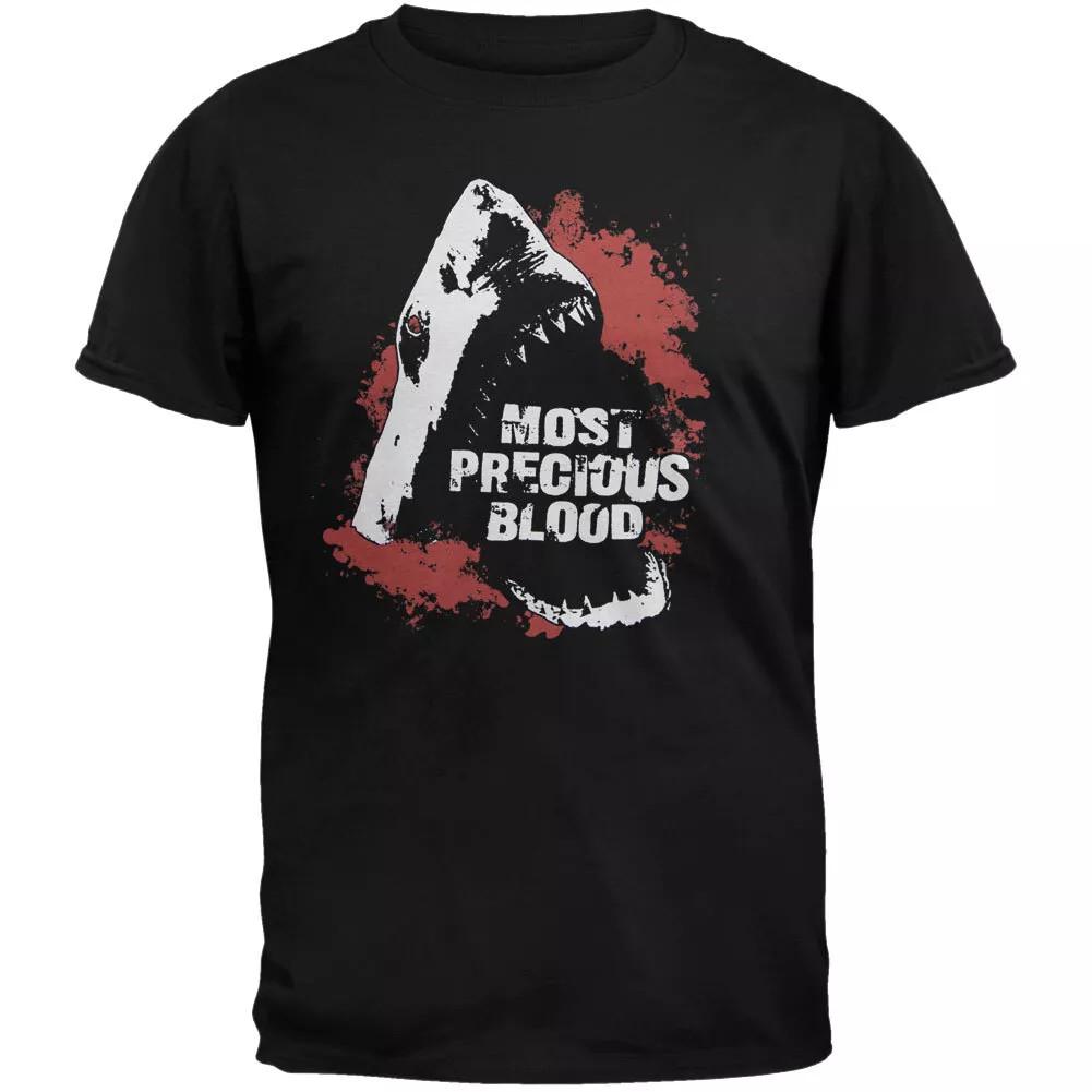 Most Precious Blood Shark Men Women Gift For Lover Black All Size Shirt AG2300 Unisex T-Shirt XXXL
