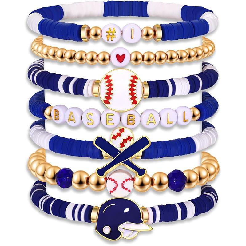 Новые бейсбольные браслеты Наборные Браслеты для игрового дня Браслеты Академии Дружбы Спортивные браслеты Аксессуары для софтбола
