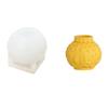 Lantern Resins Molds with Rounded Globe Molds and Integrated Silicone Construction for Decorative Casting Projects