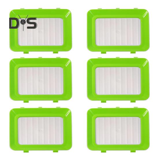 6/8/10 ks Podnosů na uchovávání potravin Bez BPA Víceúčelové Opakovaně použitelné Vakuové Stohovatelné Podnosy na organizaci a skladování potravin s přezkou