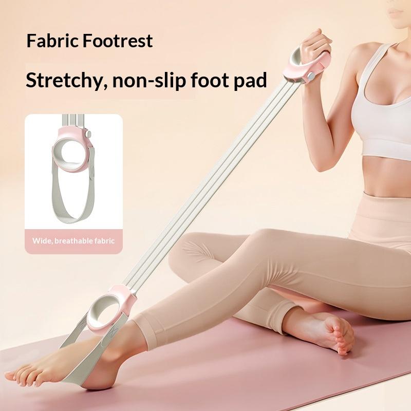 Women's Home Fitness Equipment Yoga Stretch Belt TPE/Nylon Adjustable Tension Rope Open Back Resistance Exercise 20 Lb