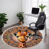 1pc Giraffe Mandala Artwork Chair Carpet for Office Non-Slip Mat for Office - Decorative Floor Mat Yy251030225