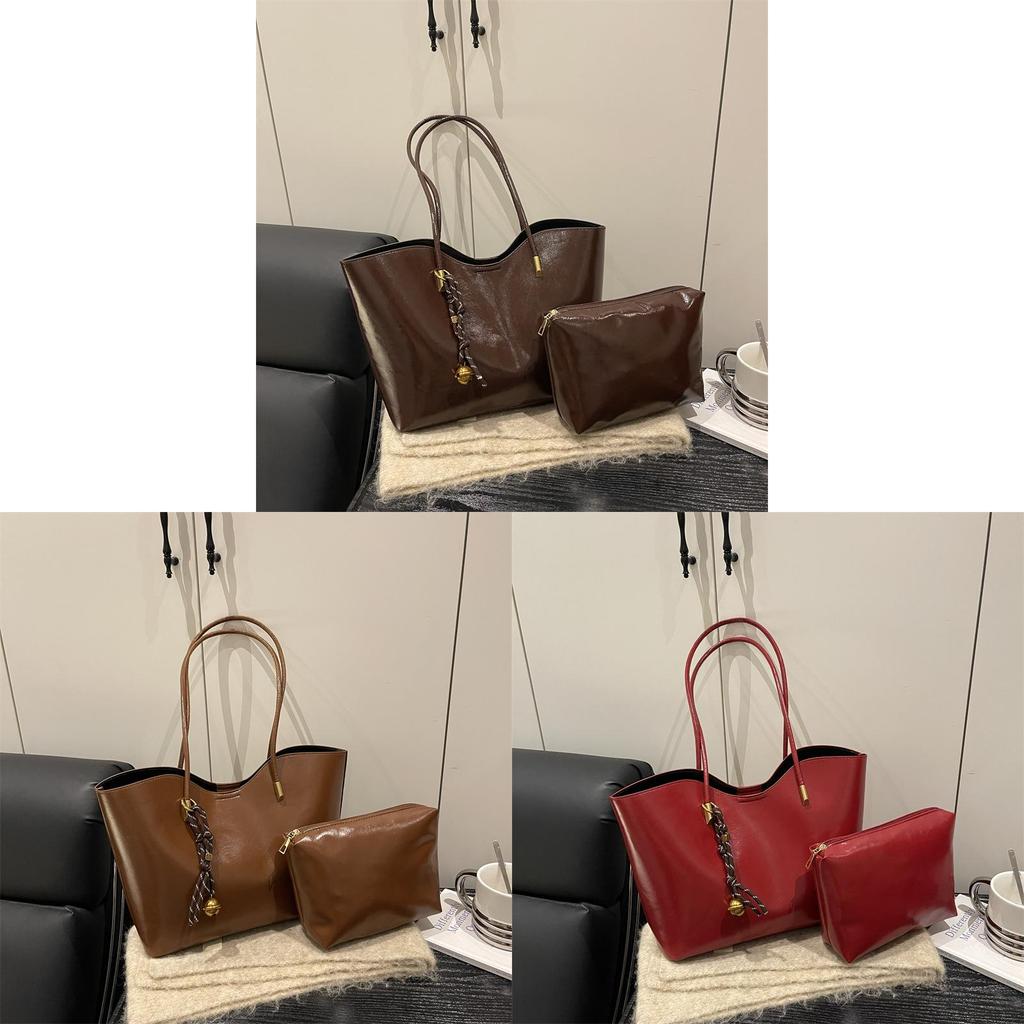 Retro Minimalist Single Shoulder Bag For Women With Large Capacity And Magnetic Closure For Daily Use