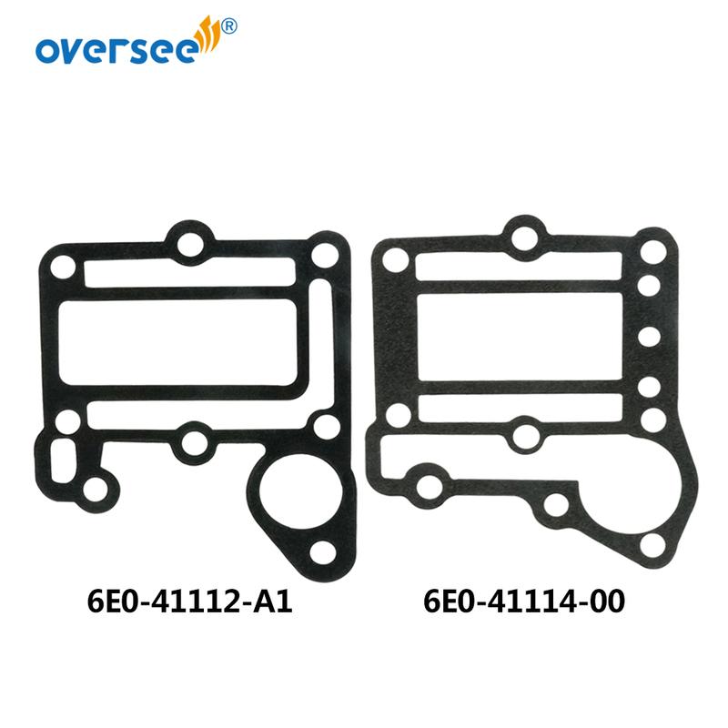 6E0-41112 ;6E0-41114 Gasket Exhaust Kit For Yamaha Outboard Motor 2T 4HP 6E0 Model 6E0-41112-A0; 6E0-41114-A0
